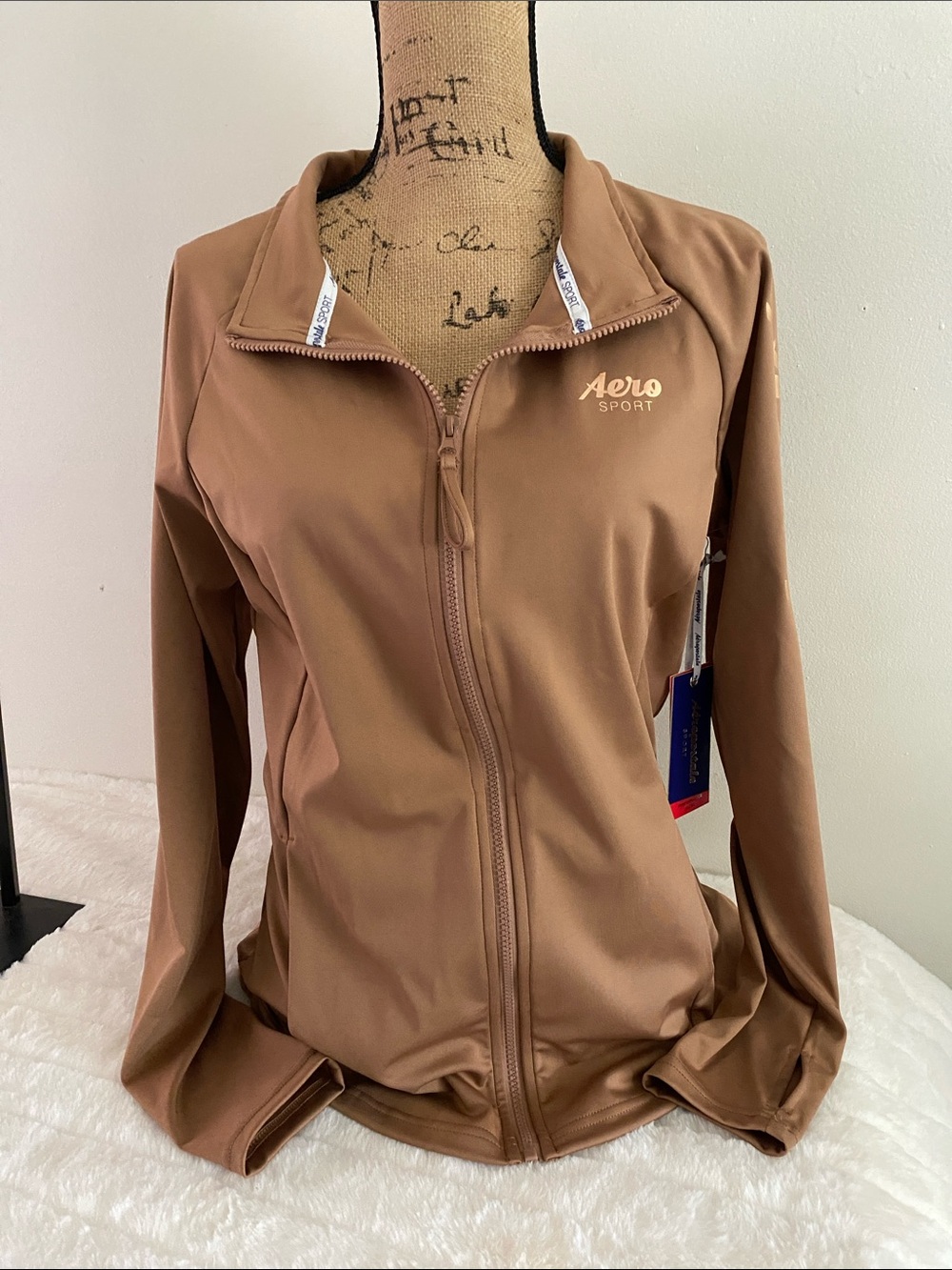 AEROPOSTALE Women’s Sport Performance Zip Up Athletic Jacket